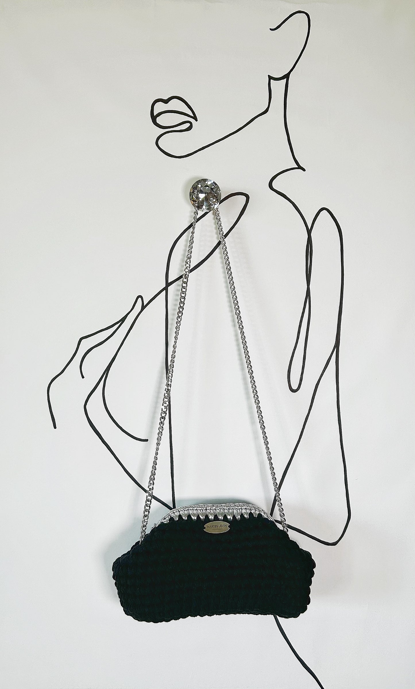 ATHENS - Black with metallic silver edge