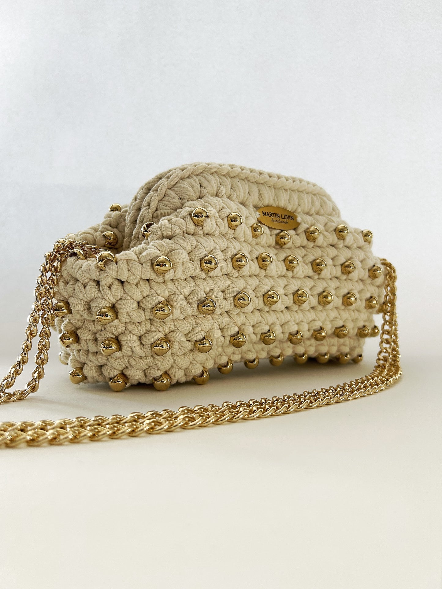 OSLO - Cream - Gold Beads