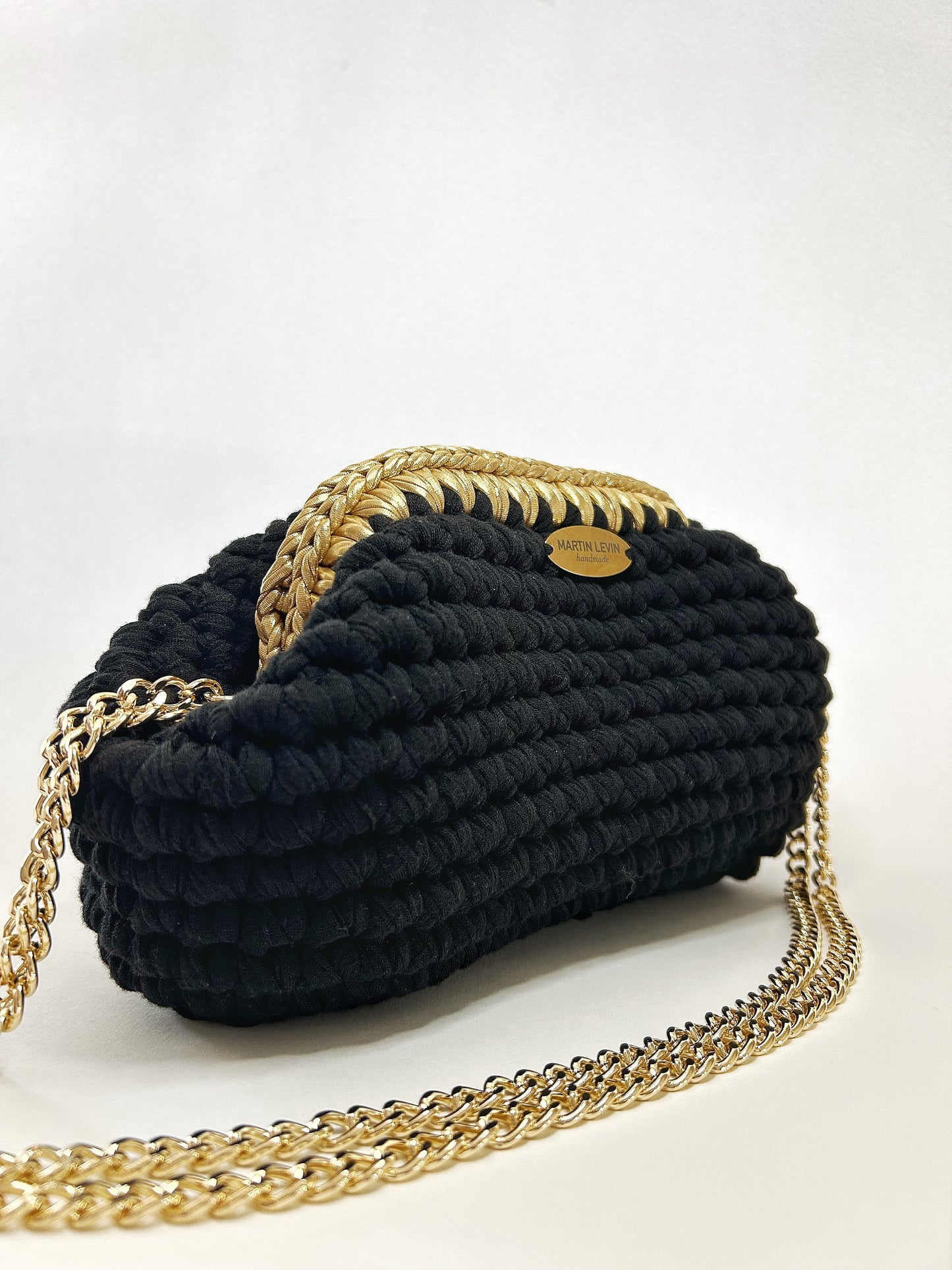 ATHENS - Black with metallic gold edge