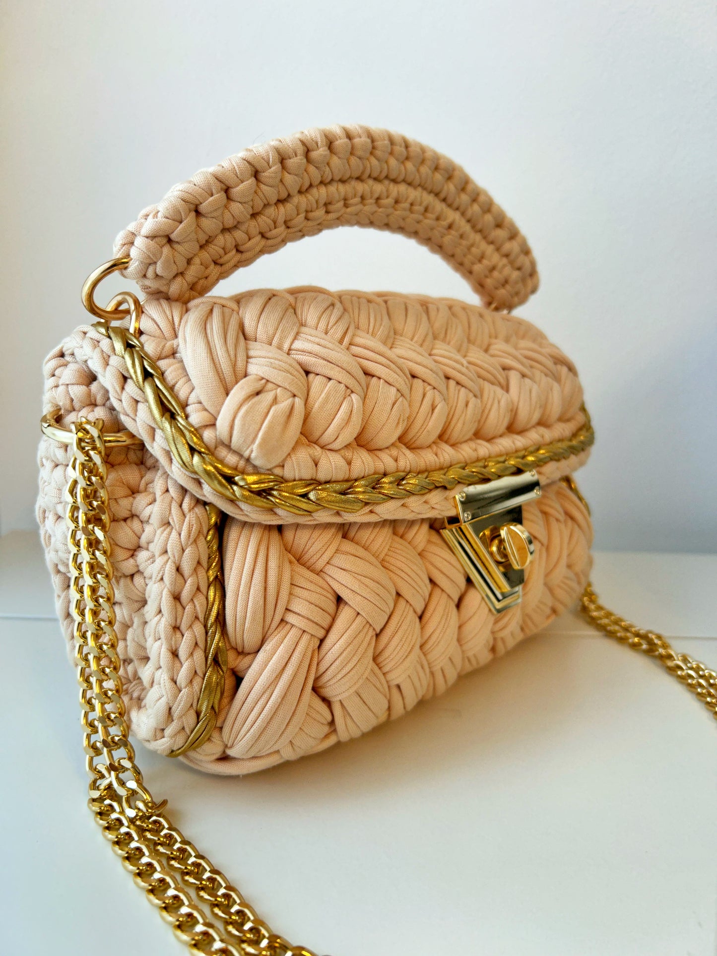 LIMA - Nude - with metallic gold detail